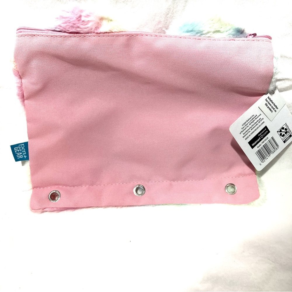 Pen + Gear 3- Ring Soft Plush Kitty Binder Pencil Pouch - Picture 2 of 6